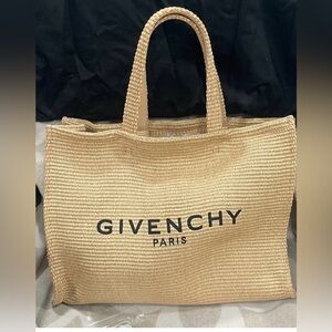 Givenchy Tan Woven Tote Bag